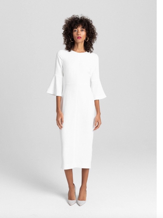 A.L.C. Dresses & Skirts - A.L.C. NWOT Robbins White Flared Sleeve Midi Dress Size 0 XS